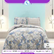روتختی دو نفره ساتین پنبه پلاس کارینا مدل گُل B ملحفه 140