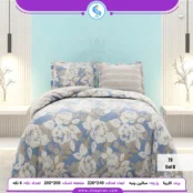 روتختی دو نفره ساتین پنبه پلاس کارینا مدل گُل B ملحفه 200